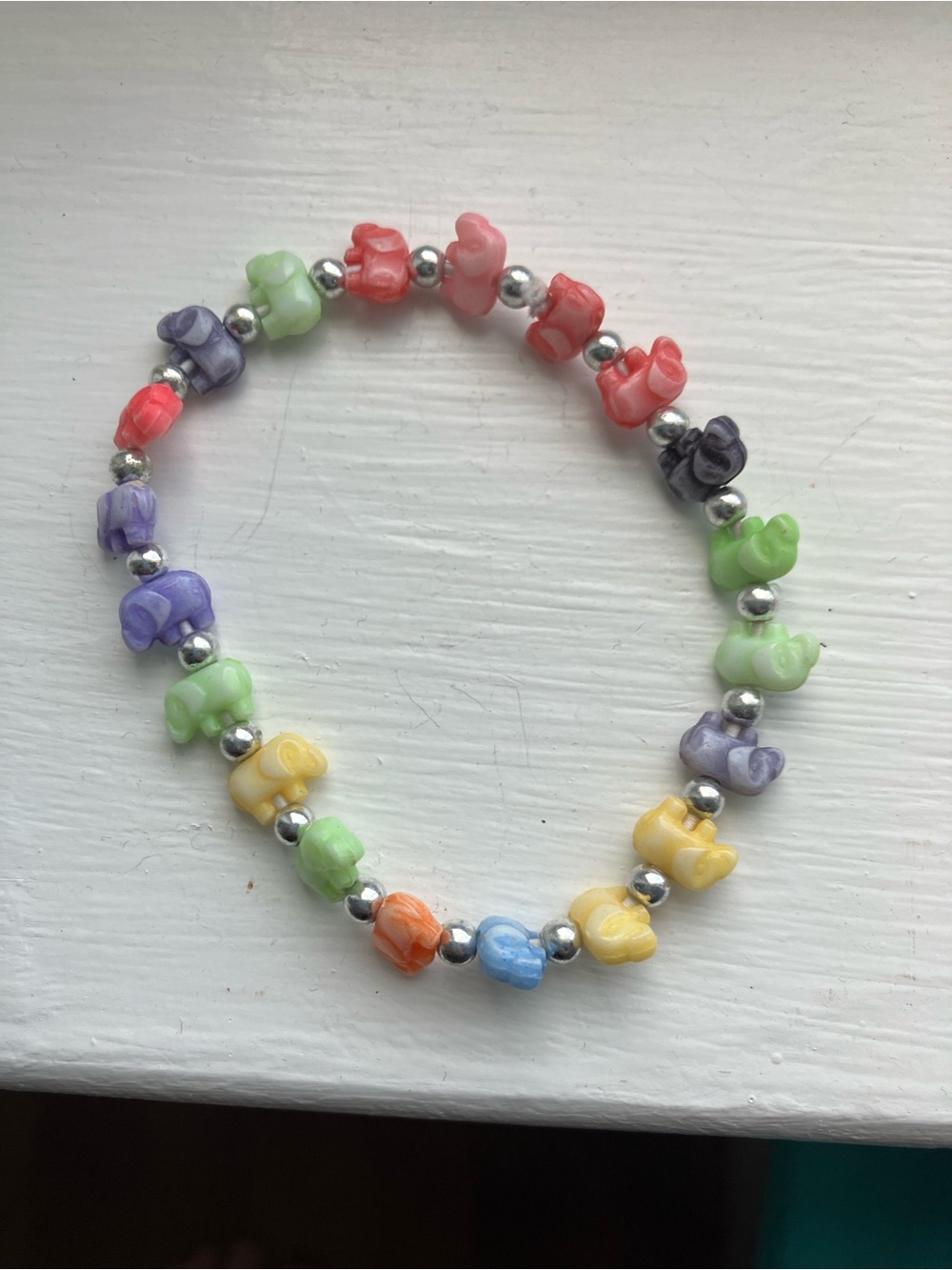 Colorful Elephant Stretchy Bracelet